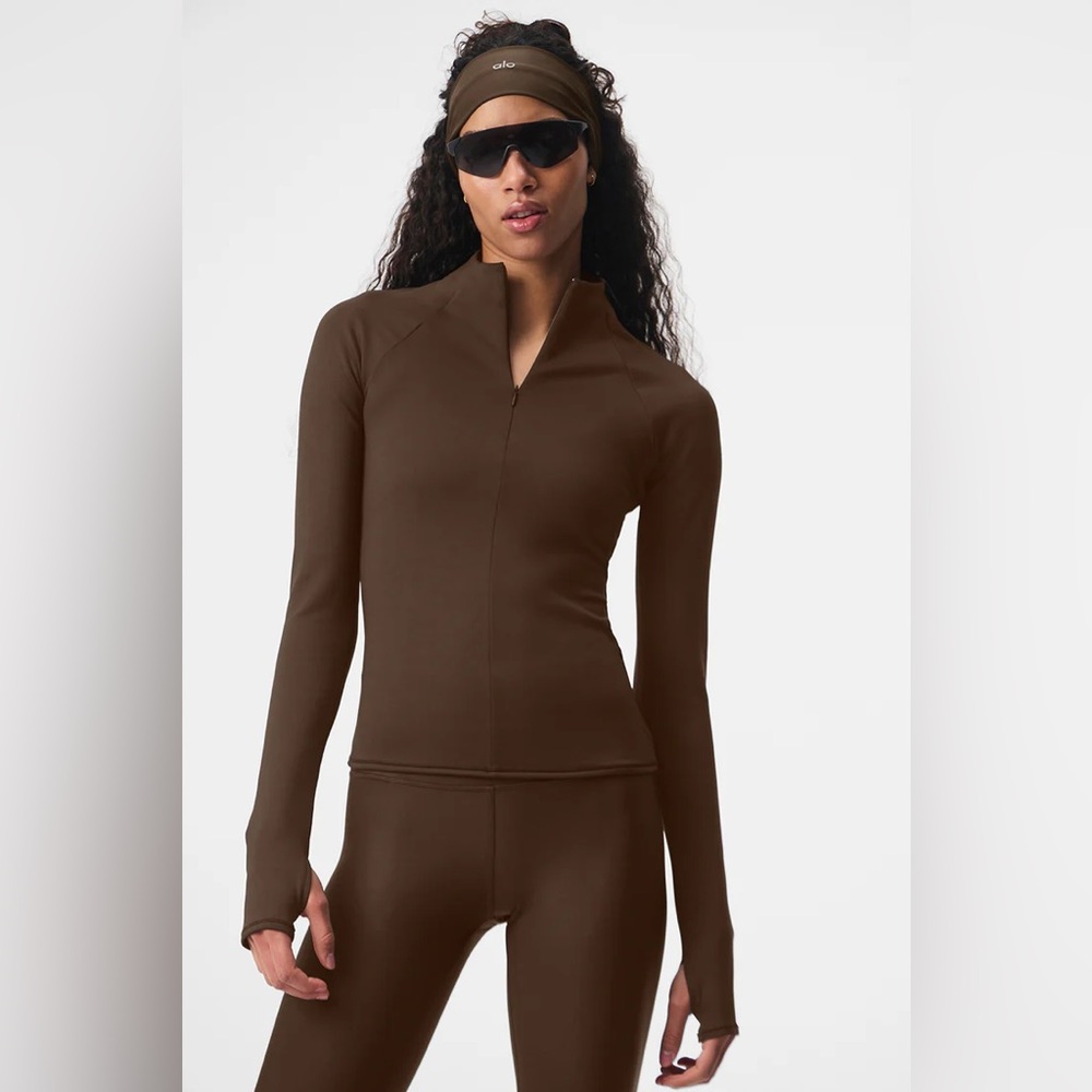 Alo Airlift Winter Warm 1/4 Zip Long Sleeve. NWOT